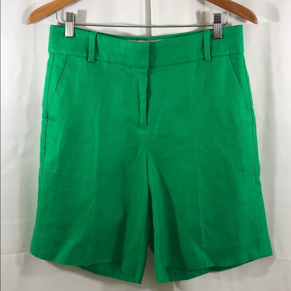 Kelly Green J. Crew Linen Short